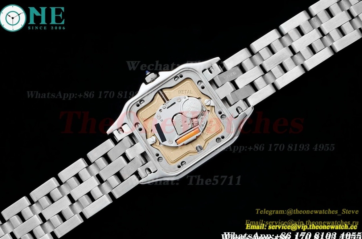 27mm SS AF White Dial Panthere SS De Secrete Ladies Quartz 0422